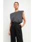 ფოტო #2 პროდუქტის Women's Padded Shoulder T-Shirt