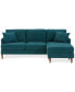 Фото #2 товара Jadison Fabric 2-Pc. Sectional with Reversible Chaise, Created for Macy's