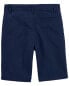 Kid Blue Flat-Front Shorts 8