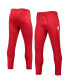 Фото #1 товара Брюки Adidas Темно-красные для мужчин - Indiana Hoosiers AEROREADY суженные