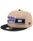 Фото #1 товара Men's Tan/Black Sacramento Kings 2024 NBA Draft 9FIFTY Snapback Hat