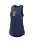 Women's Navy Boston Red Sox Legacy Icon High Neck Fashion Tank Top