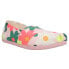 Фото #2 товара TOMS Alpargata Floral Slip On Womens Multi, Pink Flats Casual 10018177T