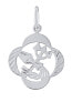 Фото #1 товара Silver pendant zodiac sign Aquarius - four-leaf clover SILVEGOB10281S02