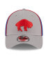 Фото #3 товара Men's Gray Buffalo Bills Throwback Pipe 39THIRTY Flex Hat
