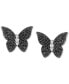 ფოტო #1 პროდუქტის Diamond Butterfly Stud Earrings (1/2 ct. t.w.) in Sterling Silver