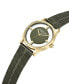 Women's Transparency Green Stainless Steel Watch 34mm