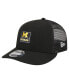 ფოტო #1 პროდუქტის Men's Black Michigan Wolverines Labeled 9Fifty Snapback Hat