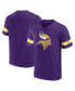 Фото #1 товара Men's Purple Minnesota Vikings Jersey Tackle V-Neck T-shirt