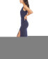 Фото #3 товара Women's Jordan V-Neck Asymmetrical Ruched Bodycon Maxi Dress