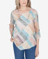 ფოტო #1 პროდუქტის Scottsdale Women's Stained Glass Popcorn Top With Necklace