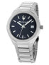 Фото #4 товара Мужские наручные часы с серебряным браслетом Maserati R8853142006 Stile mens 42mm 10ATM