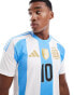 Фото #1 товара adidas Football Argentina 24 Messi Home jersey in white and blue