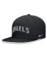 Фото #1 товара Men's Black Los Angeles Angels Primetime True Performance Fitted Hat