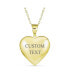 ფოტო #5 პროდუქტის Engrave Initials Traditional Keepsake Puff carved Leaf Heart Shaped Photo Locket For Women Holds Photos Pictures 18K Gold Plated Necklace Pendant