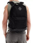 Фото #4 товара ASOS DESIGN canvas backpack with faux leather base in black