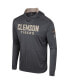 ფოტო #2 პროდუქტის Men's Charcoal Clemson Tigers OHT Military-Inspired Appreciation Long Sleeve Hoodie T-shirt