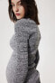 Фото #3 товара MAMA Rib-knit Mock Turtleneck Sweater