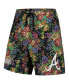 ფოტო #2 პროდუქტის Men's Black Atlanta Braves Floral Shorts