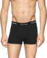 Фото #2 товара Calvin Klein 247270 Mens Cotton Boxer Brief 3-Pack Underwear Black Size XL