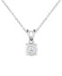 Фото #4 товара TruMiracle diamond 18" Pendant Necklace (1/2 ct. t.w.) in 14k White, Yellow, or Rose Gold
