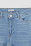 Фото #6 товара Carmela Straight Fit Normal Bel Boru Paça Jean %100 Pamuk Pantolon