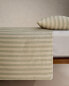 Фото #5 товара Striped cotton linen duvet cover
