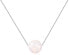 Silver necklace with pink synthetic opal SVLN0166XF6O100