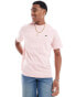 Фото #1 товара Lacoste midweight boxy fit t-shirt in light pink