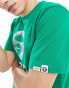 Aape By A Bathing Ape regular fit short sleeve t-shirt with front print in green grün, L - 91 CM - фото #2