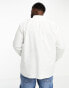 French Connection Plus long sleeve oxford shirt in white