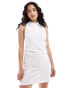 Фото #1 товара ASOS DESIGN polo sleeveless mini dress in white