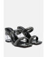 Фото #6 товара krypton marble print clear block heel sandals