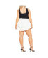 ფოტო #2 პროდუქტის Plus Size Amina Frill Short