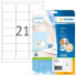 Фото #1 товара HERMA Address labels Premium A4 63.5x38.1 mm white paper matt 525 pcs. - White - Paper - Laser/Inkjet - Matte - Permanent - Rounded rectangle
