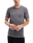 Boss Bodywear 3 pack t-shirt in off white, grey and black