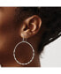 ფოტო #2 პროდუქტის Stainless Steel Polished Hoop Dangle Shepherd Hook Earrings