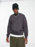 Фото #2 товара Only & Sons oversized crew neck sweat with racing back print in grey