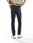 ASOS DESIGN skinny jeans in dark wash blue with tint