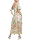 Фото #2 товара Women's Meadows Floral Print Ruffled Maxi Dress