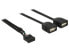 Фото #2 товара Delock 83823 - 0.4 m - 2 x USB A - USB 2.0 - Female/Female - 480 Mbit/s - Black