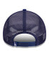 Фото #4 товара Men's White, Royal Los Angeles Dodgers Stacked A-Frame Trucker 9FORTY Adjustable Hat