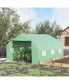 Фото #2 товара Greenhouse 12' x 10' x 7' Large Portable Walk-in Green House Gardening