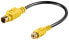 Wentronic 60845 - 0.2 m - S-Video (4-pin) - RCA - Male - Female - Straight