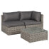 Loungeset Voia aus Polyrattan 3-teilig