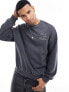 Фото #7 товара ADPT oversized sweatshirt with script back print in grey