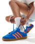 adidas Originals Hamburg trainers in blue and orange