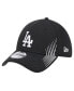 Фото #1 товара Men's Black Los Angeles Dodgers Active Dash Mark 39THIRTY Flex Hat