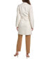 Фото #2 товара Michael Kors Collection Melton Wool Bathrobe Coat Women's