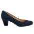 Фото #1 товара Trotters Penelope T1355-405 Womens Blue Narrow Leather Pumps Heels Shoes 6.5